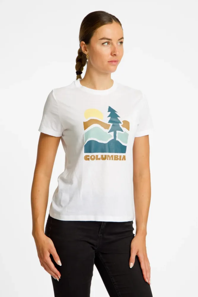 Columbia Ruby Springs™ Graphic Damen T-Shirt Weiss, Damen, Größe: M