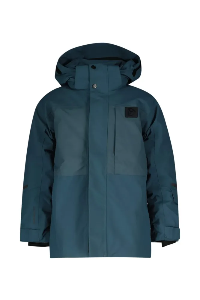 Didriksons Gabbro Kinder Outdoorjacke Blau, , Größe: 164