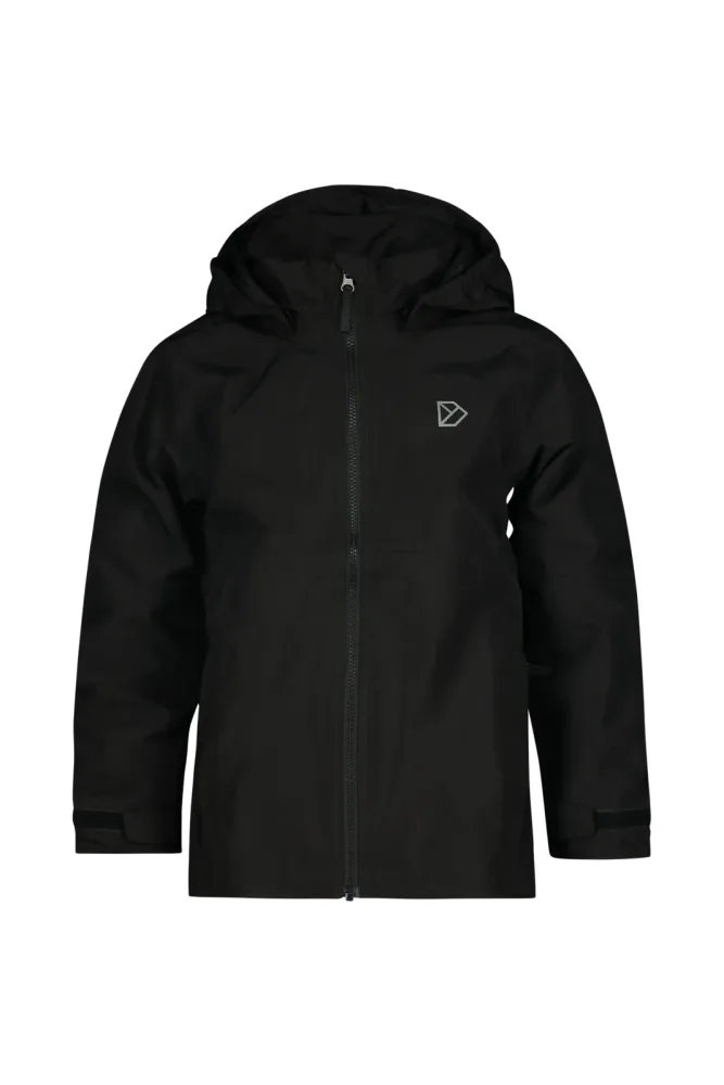 Didriksons Piko Kinder Outdoorjacke Schwarz, , Größe: 128