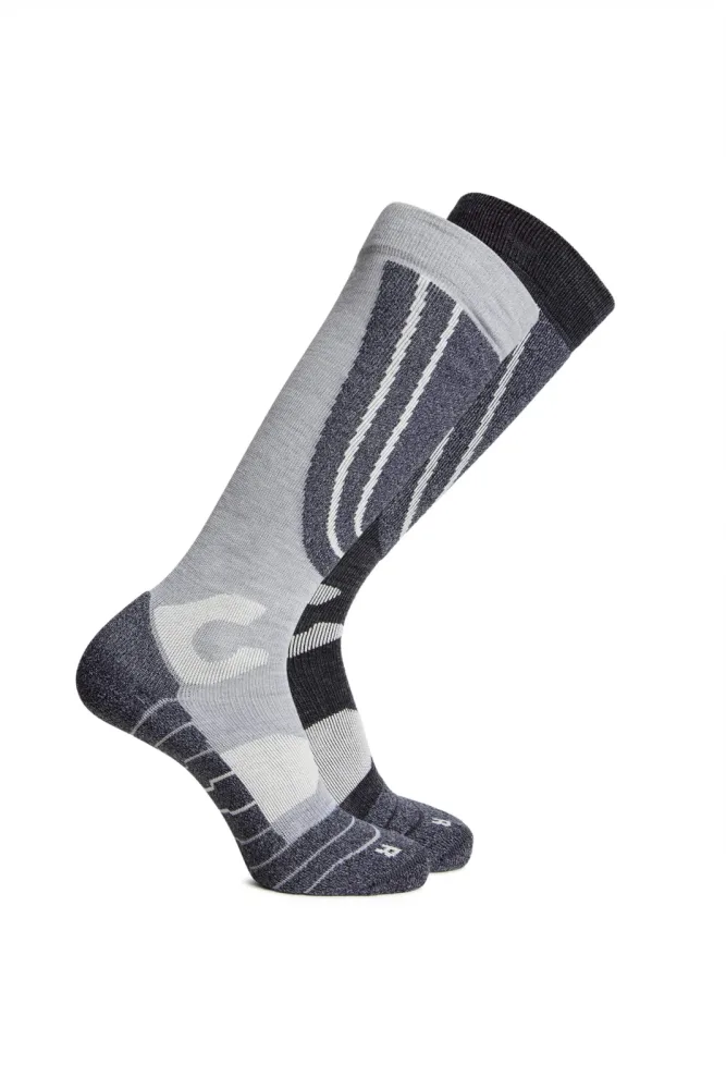 46 NORD 2-Pack 35-42 Damen Skisocken Grau, Damen, Größe: I