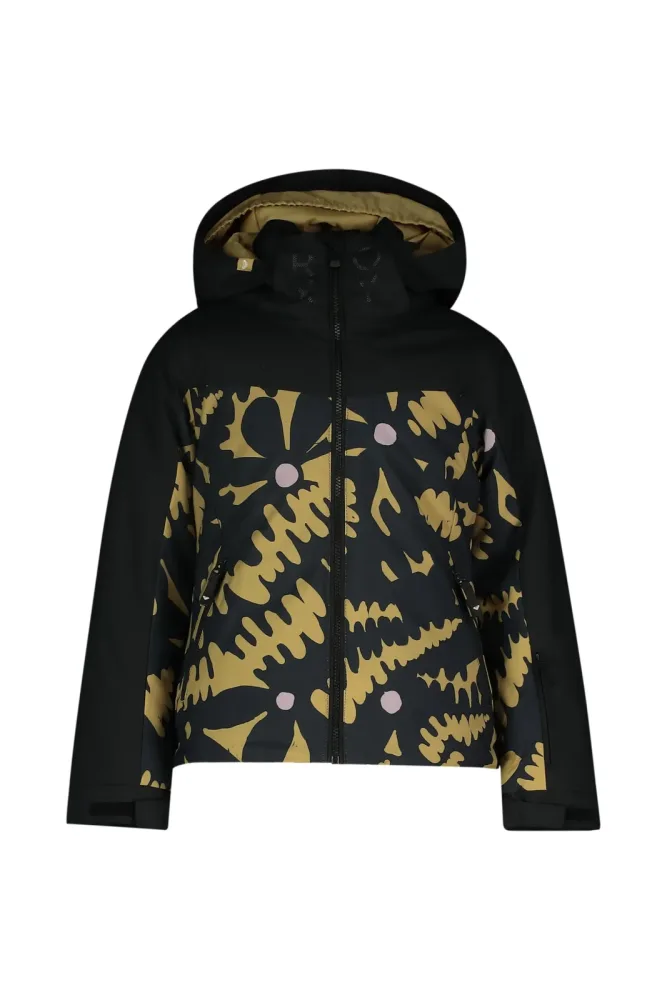 Roxy Free Jet Block Mädchen Ski-/Snowboardjacke Schwarz, , Größe: 128