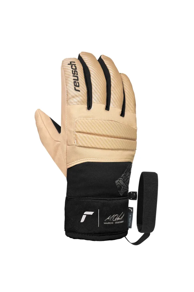 Reusch Marco Odermatt Warrior R-TEX® XT Kinder Skihandschuh Beige, , Größe: 5 1/2