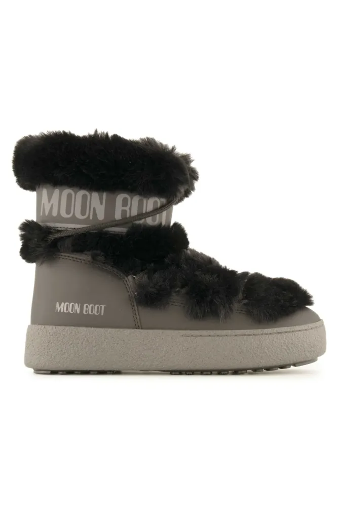 Moon Boot Ltrack Faux-Fur WP Damen Winterboot Schwarz, Damen, Größe: 39