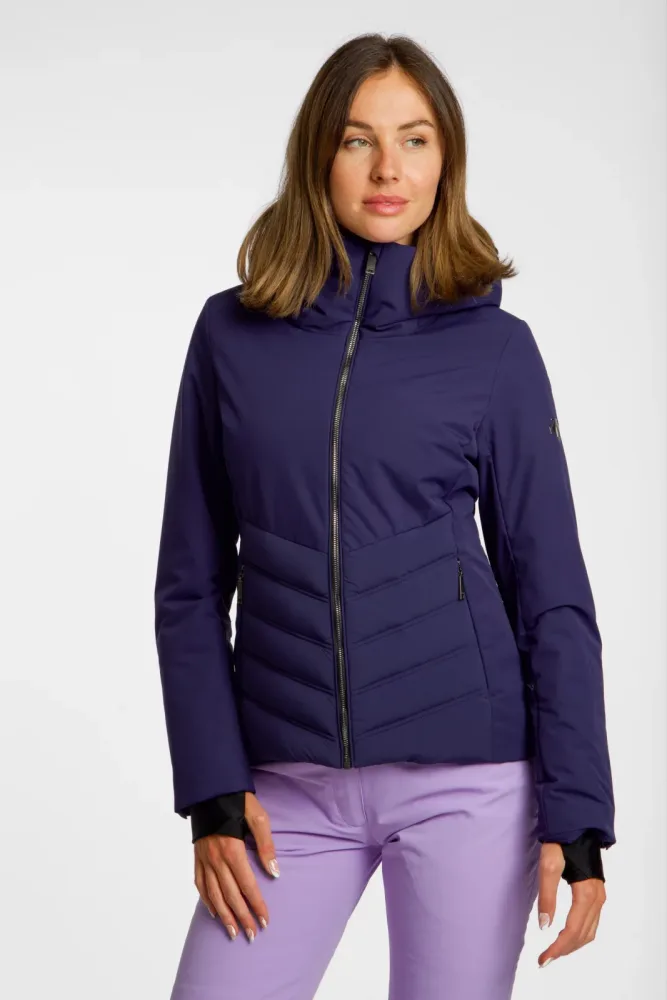 descente Insulated Damen Skijacke Blau, Damen, Größe: 40