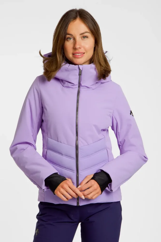 descente Insulated Damen Skijacke Lila, Damen, Größe: 40