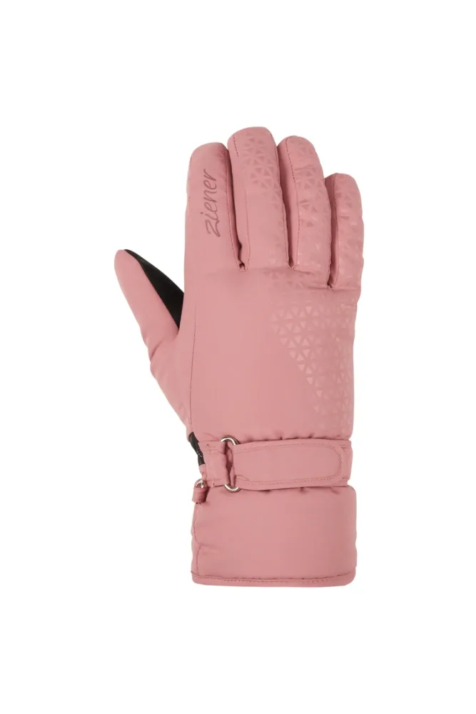 ziener KISAR-Z AS® Damen Skihandschuh Rosa, Damen, Größe: 7
