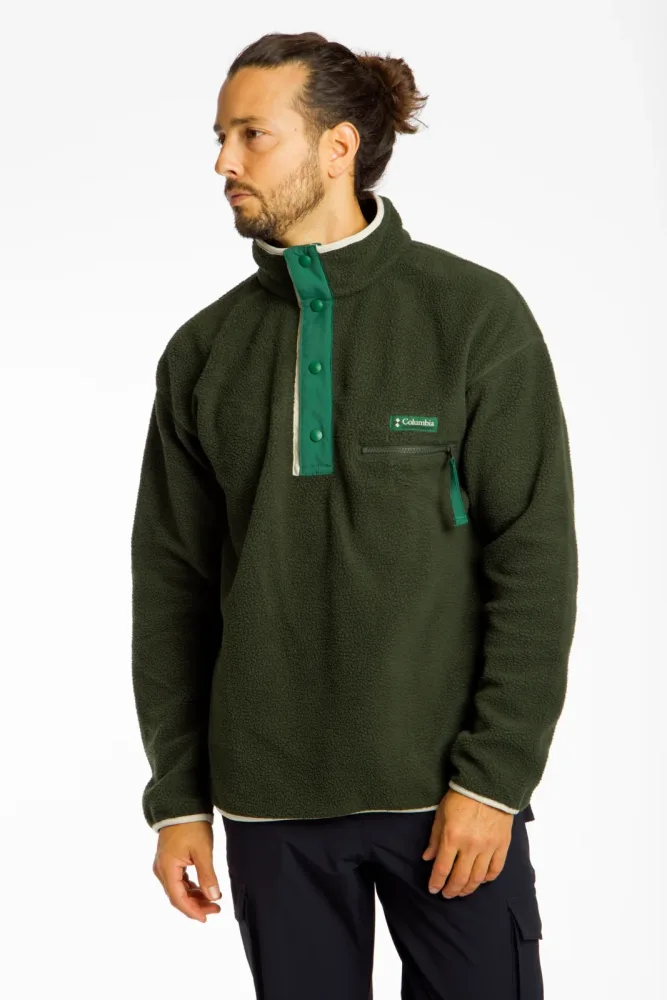 Columbia Helvetia™ II Half Snap Herren Midlayer Grün, Herren, Größe: XL