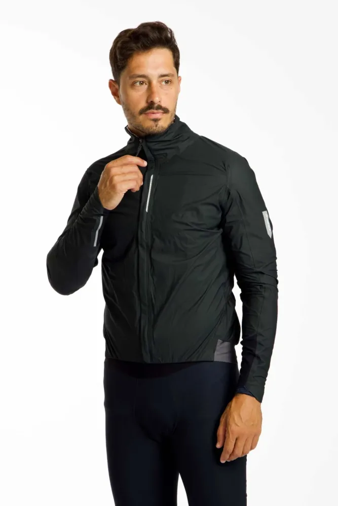 Q36.5 Rain Shell Herren Rennradjacke Schwarz, Herren, Größe: XL