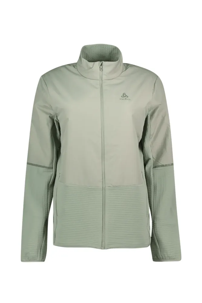 Odlo Essential Insulator Hybrid Laufjacke für Damen - Running - grün, M