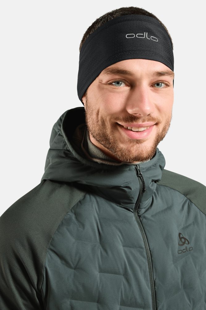 Odlo Polyknit Warm Reflective Stirnband - Skilanglauf - schwarz, OneSize