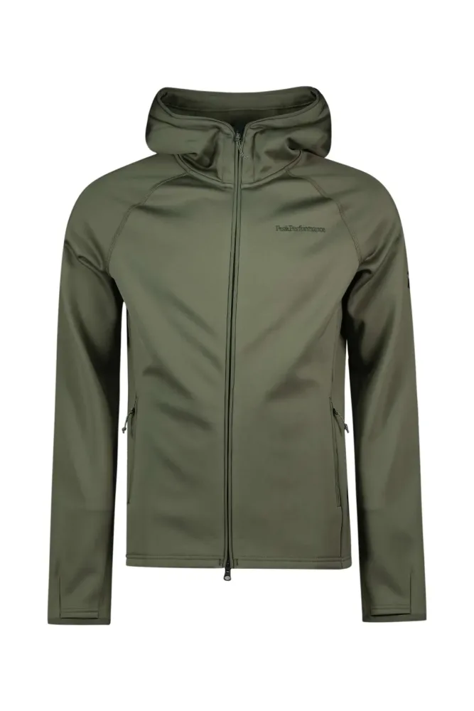 PEAK PERFORMANCE Zip Hood Herren Midlayer Grün, Herren, Größe: L