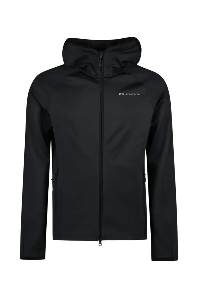PEAK PERFORMANCE Zip Hood Herren Midlayer Schwarz, Herren, Größe: S
