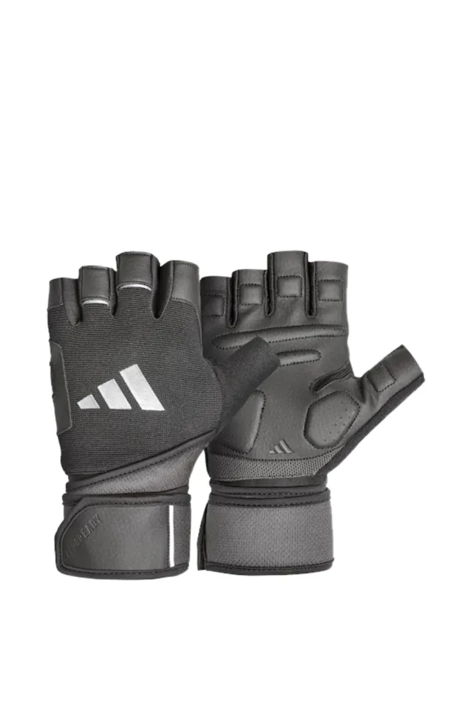 adidas Wrist Wrap Training Fitnesshandschuh Schwarz, Herren, Größe: L