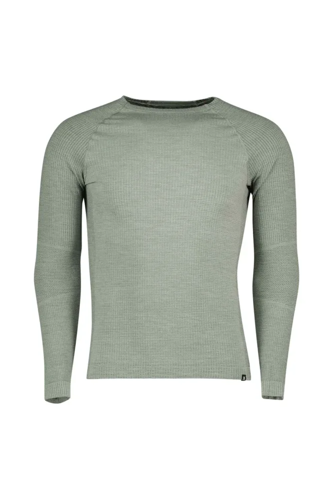 ODLO Herren Unterziehsirt Natural Merino 260 1/2 Zip hellgrau | L
