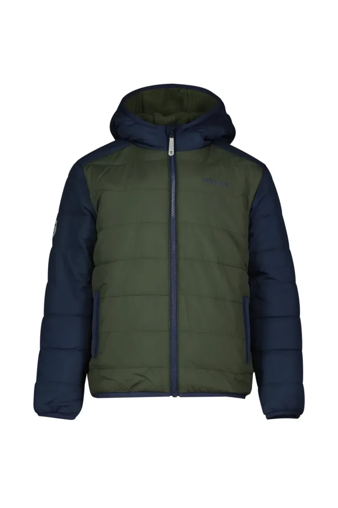 Trollkids Sandvika Reversible Kinder Outdoorjacke Grün, , Größe: 152
