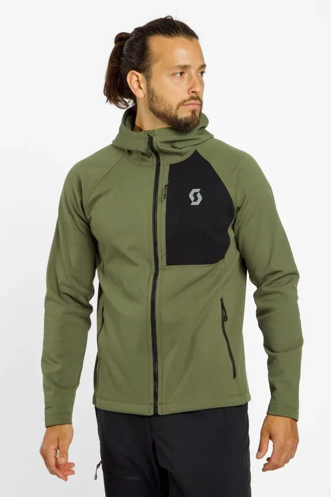 SCOTT Defined Warm Zip Herren Midlayer Grün, Herren, Größe: S