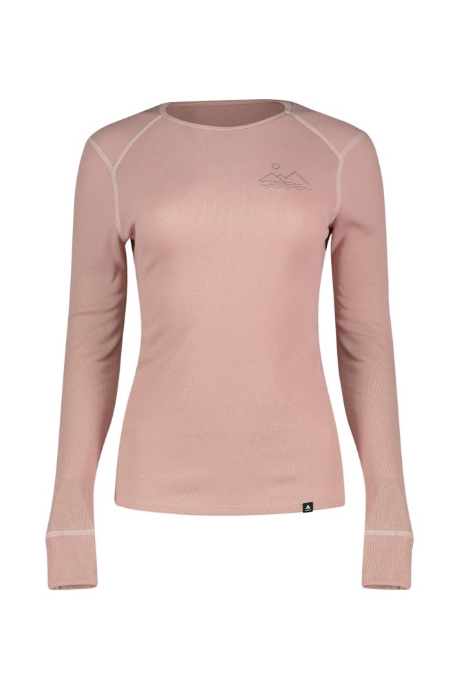 Active Warm Special Mountain Print Damen Thermo Longsleeve