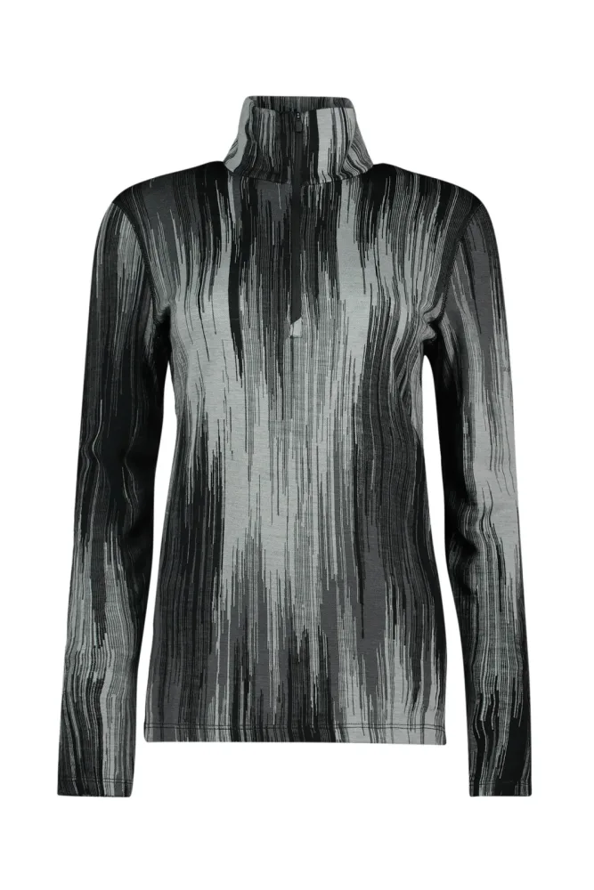 icebreaker Merino 260 Vertex Peak Damen Thermo Longsleeve Schwarz, Damen, Größe: L