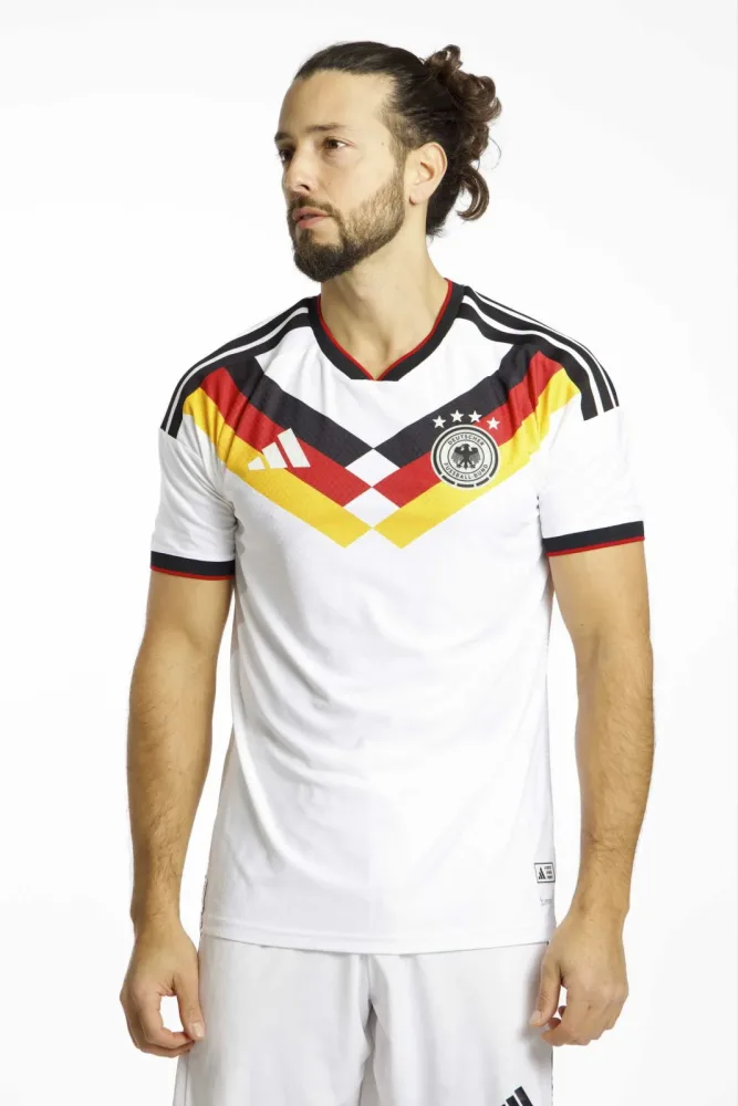 adidas Deutschland Home Authentic Herren Fussballtrikot WM 2026 Weiss, Herren, Größe: S