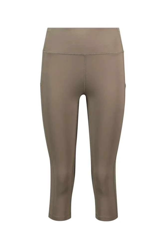 POWERZONE Damen 3/4 Tight Beige, Damen, Größe: S