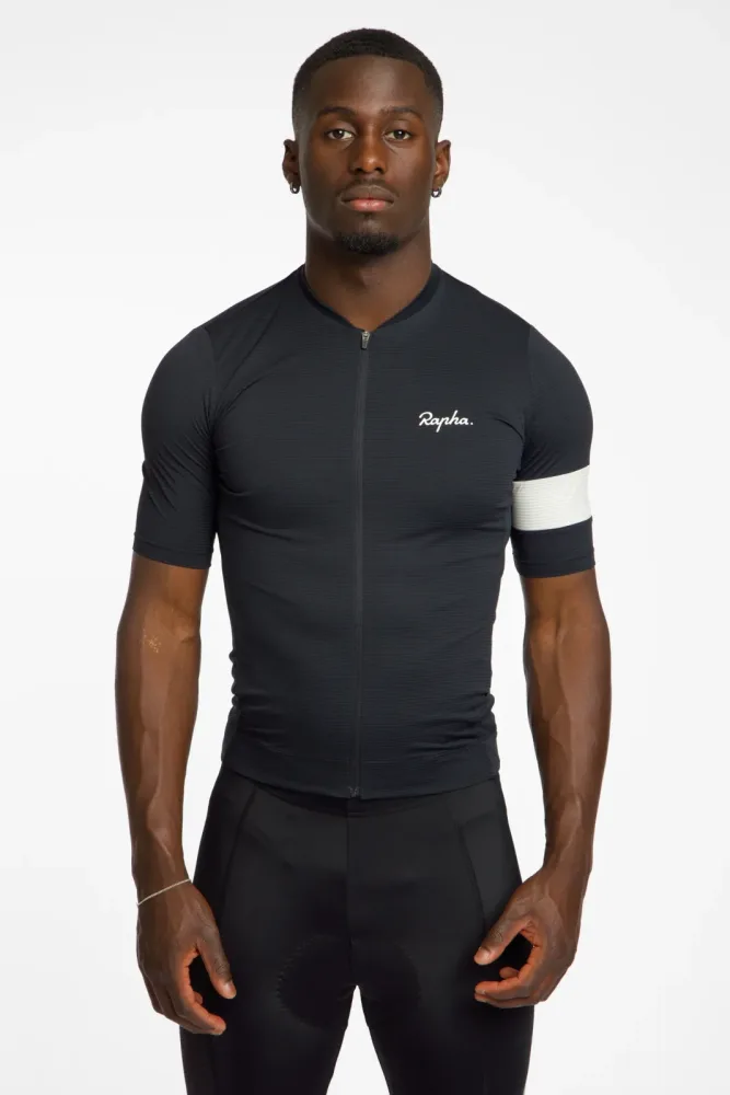Rapha Core Lightweight Herren Biketrikot Schwarz, Herren, Größe: M
