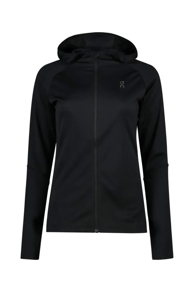 ON Damen Laufjacke Climate Hoodie schwarz | S