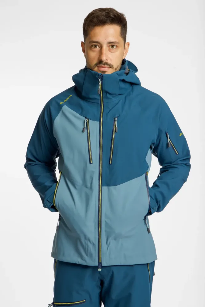 RADYS R1 Tech 3L Herren Skijacke Blau, Herren, Größe: M