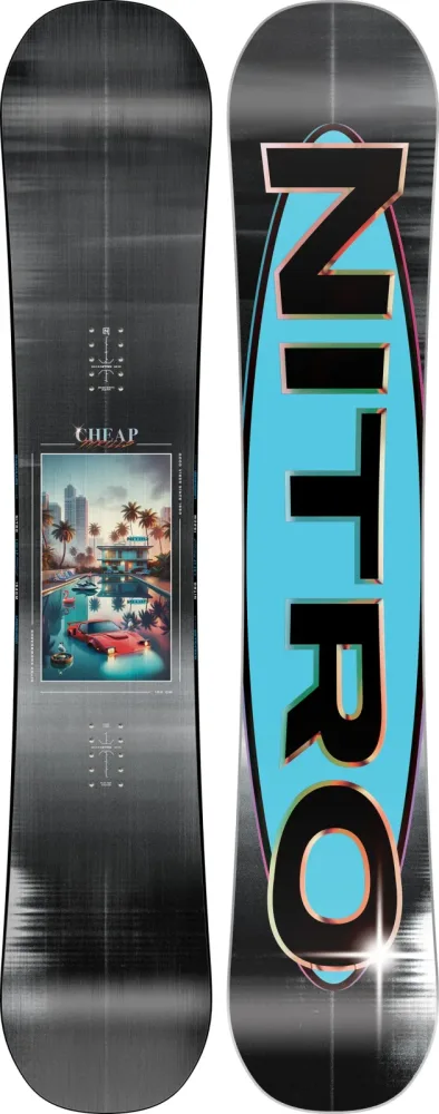 Nitro Cheap Thrills Snowboard 25/26 Schwarz, Herren, Größe: 155W