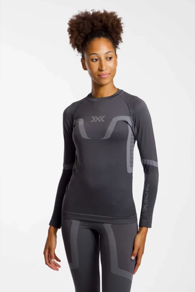 X Bionic X-Ential Damen Thermo Longsleeve Schwarz, Damen, Größe: S