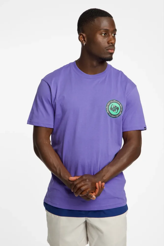 Quiksilver Circle Back Herren T-Shirt Lila, Herren, Größe: S