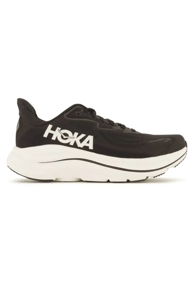 HOKA Clifton 10 Wide Damen Laufschuh Schwarz, Damen, Größe: 6