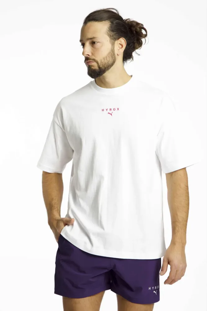 PUMA x HYROX Lifestyle Herren T-Shirt Weiss, Herren, Größe: L