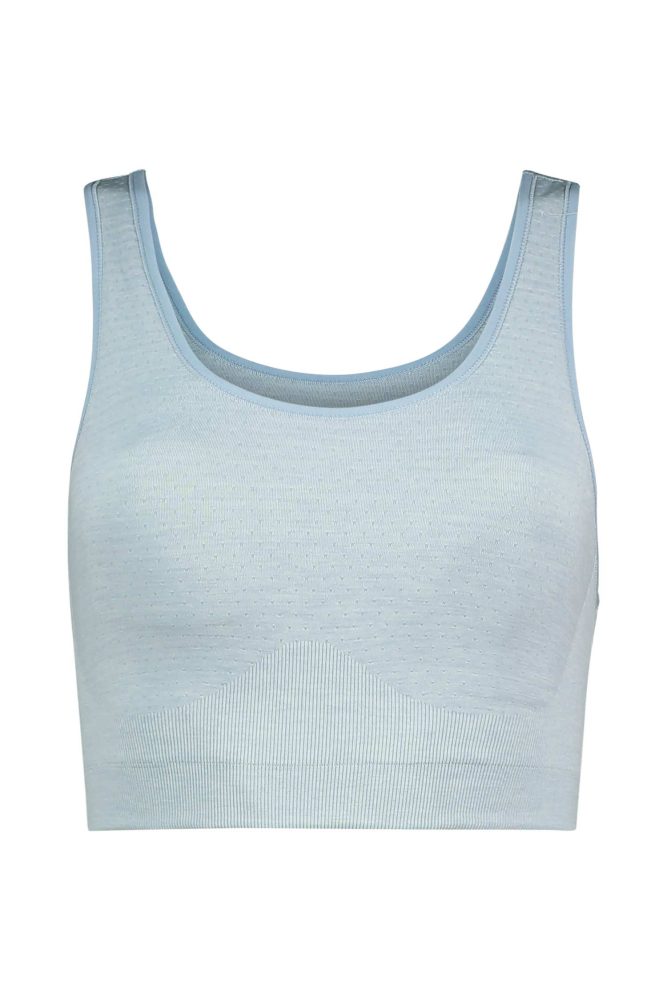 Odlo Seamless Medium - Padded Sport BH für Damen - Training, Radsport - blau, M