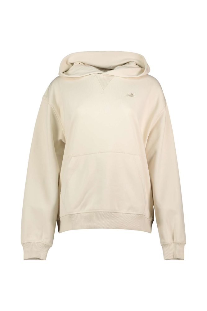 New Balance New Balance W NB Athletics French Terry Hoodie Damen, beige, Grösse: S Oversized Fit Damen, beige, Grösse: S