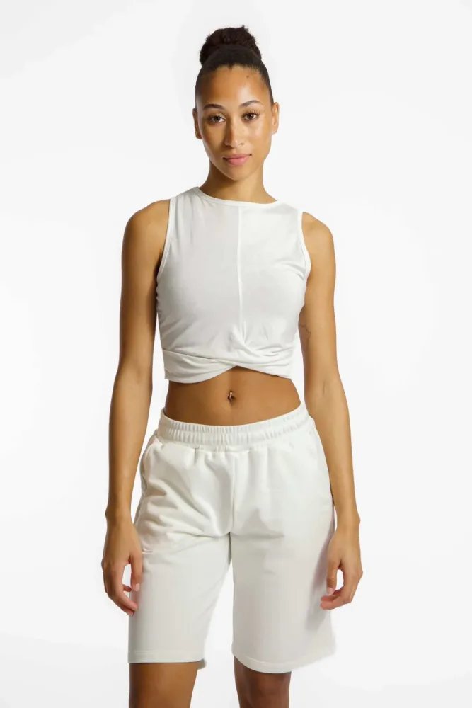POWERZONE Damen Top Weiss, Damen, Größe: L