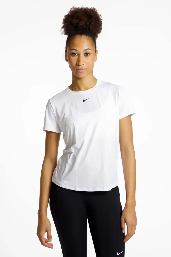 Nike One Classic Dri-FIT Damen T-Shirt Weiss, Damen, Größe: L