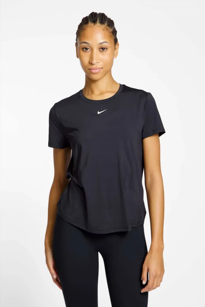 Nike One Classic Dri-FIT Damen T-Shirt Schwarz, Damen, Größe: S