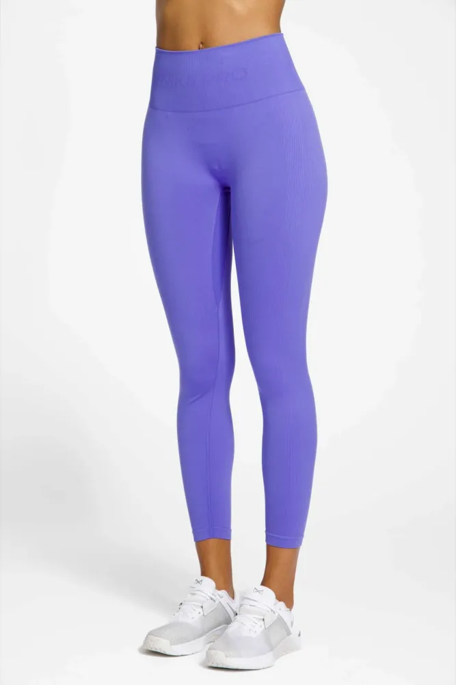 Nike Pro Seamless Damen 7/8 Tight Blau, Damen, Größe: S