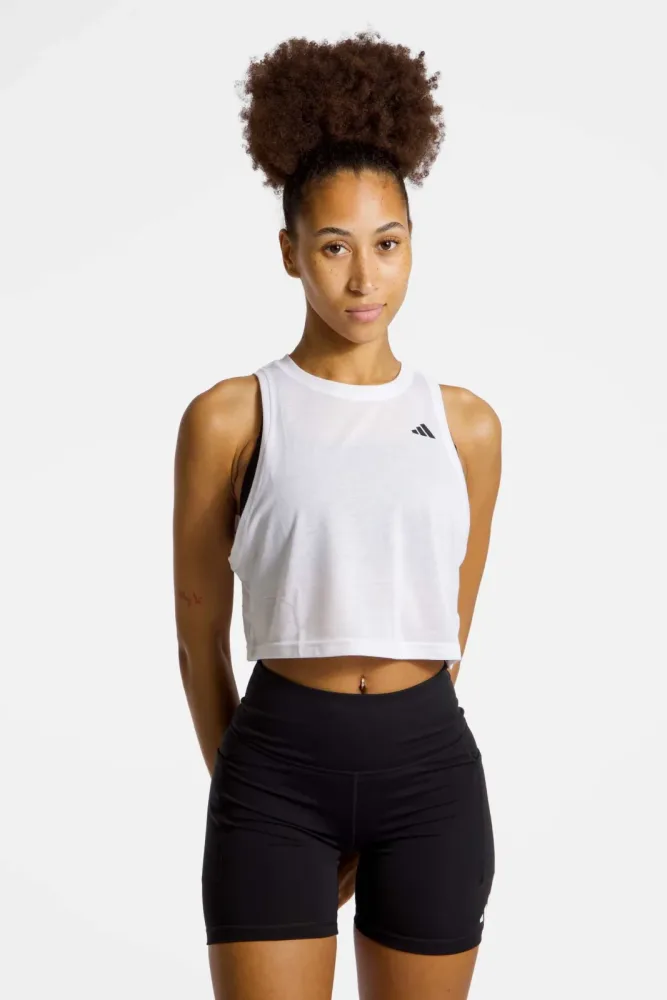 adidas Train Essentials Boxy Workout Damen Top Weiss, Damen, Größe: M