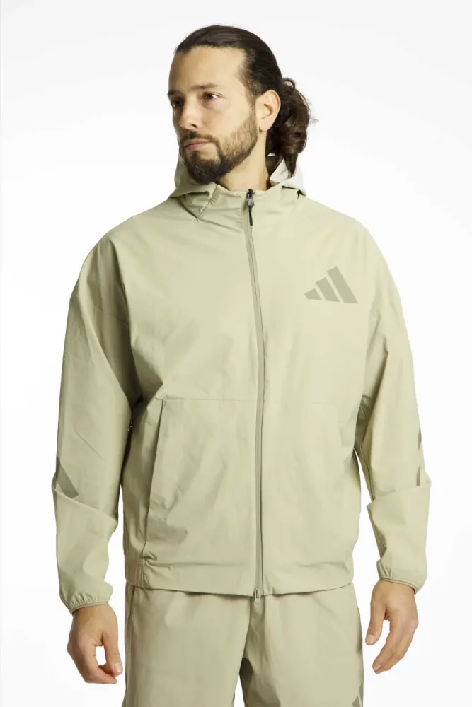 adidas Z.N.E. Woven Herren Trainingsjacke Beige, Herren, Größe: XL