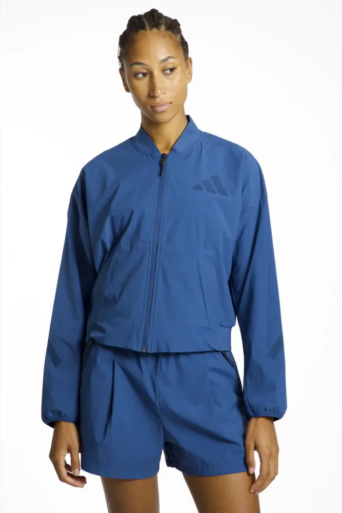 adidas - Trainerjacke, für Damen, Blau, Größe S
