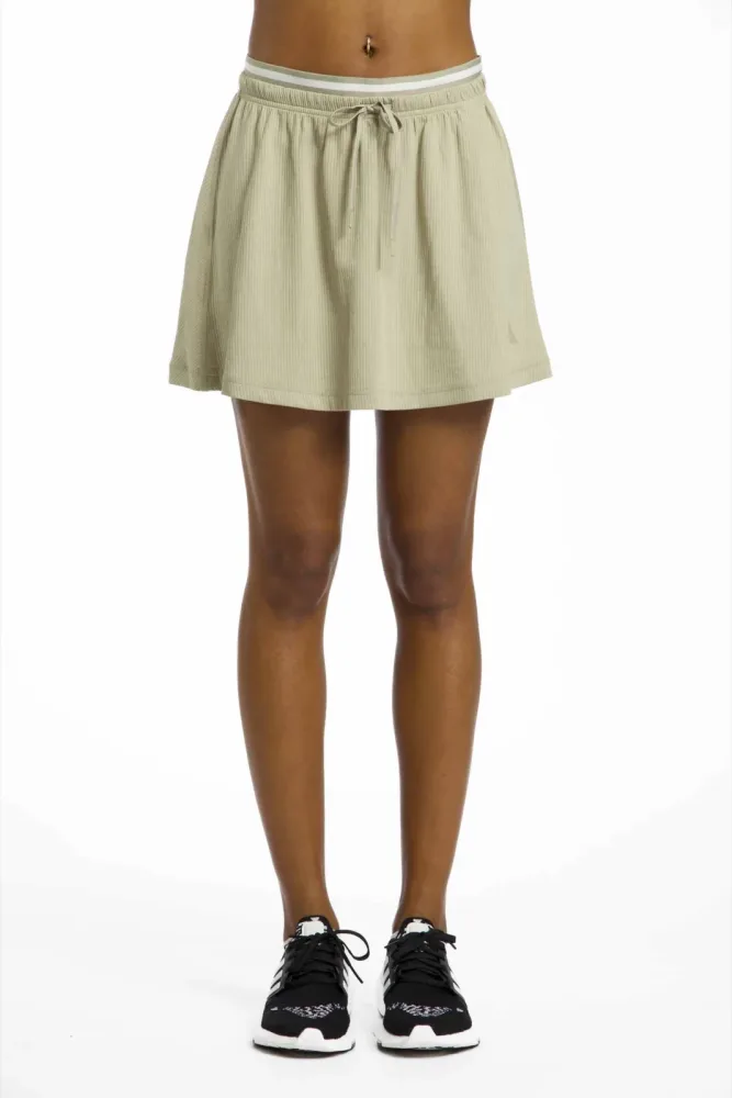 adidas All SZN Rib Damen Rock Beige, Damen, Größe: L