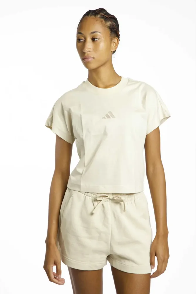 adidas All SZN Damen T-Shirt Beige, Damen, Größe: XS