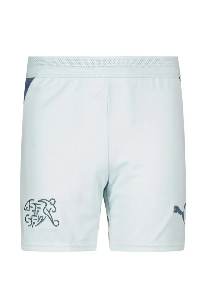 PUMA Schweiz Away Replica Kinder Short WM 2026 Blau, , Größe: 164