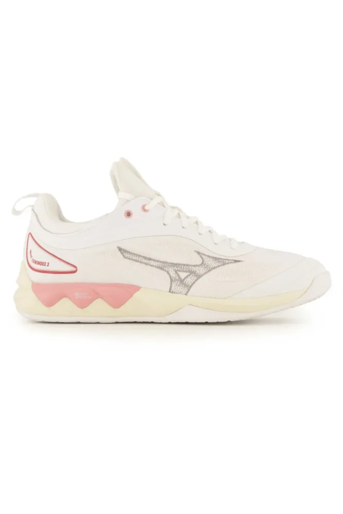 Mizuno Wave Luminous 3 Damen Hallenschuh Weiss, Damen, Größe: 7 1/2