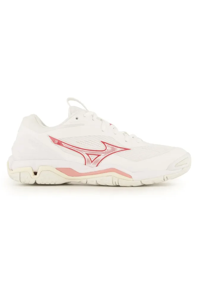 Mizuno Wave Stealth 6 Damen Hallenschuh Weiss, Damen, Größe: 4 1/2