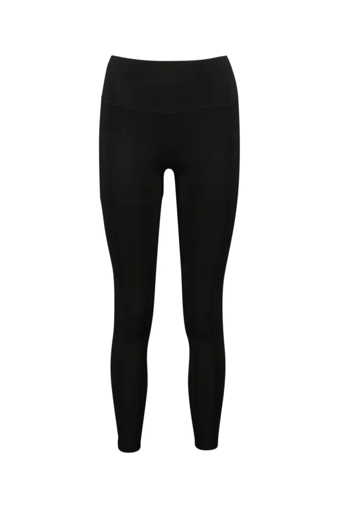 POWERZONE Damen Tight Schwarz, Damen, Größe: XS