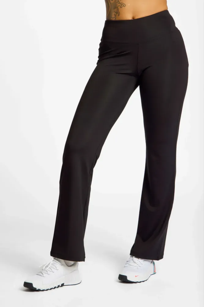 POWERZONE Langgrösse Damen Trainerhose Schwarz, Damen, Größe: XL - LONG
