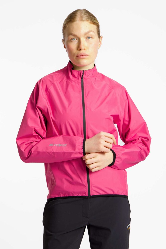 Stoke Coro Rain Damen Bikejacke Rosa, Damen, Größe: L