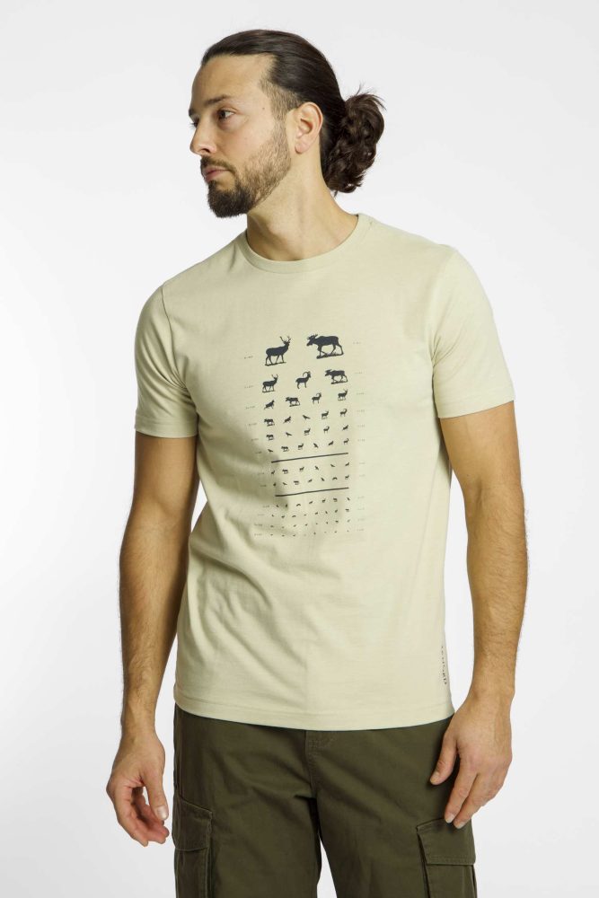 46 NORD Herren T-Shirt Beige, Herren, Größe: L
